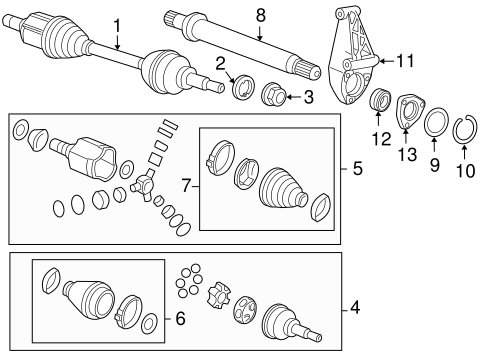 Drive Axles for 2011 Chevrolet Cruze #0