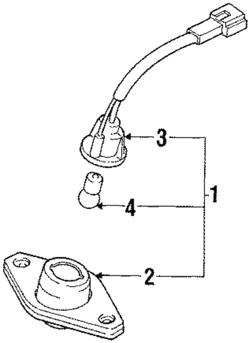 License Lamps for 1993 Hyundai Sonata #0