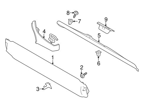 Range Rover INTERIOR TRIM - TAIL GATE