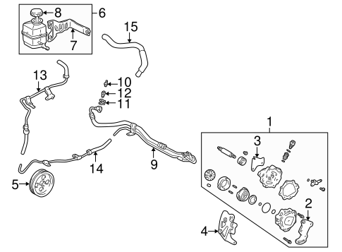 STEERING/PUMP & HOSES for 2000 Toyota Solara #1