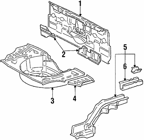 Rear Body for 1990 Toyota Tercel #0