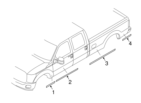 Body/Stripe Tape for 2011 Ford F-250 Super Duty #1