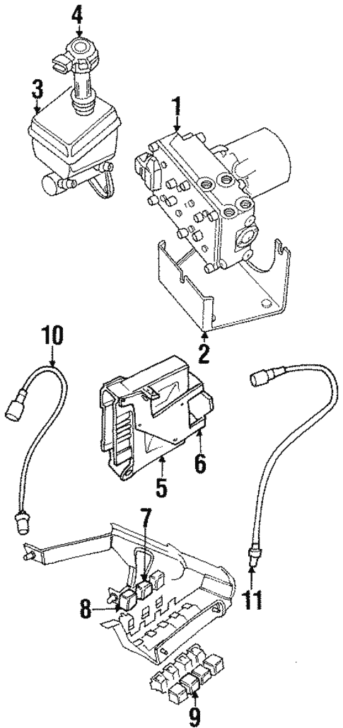 ABS Components for 1994 Land Rover Discovery #0