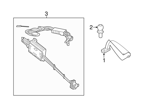 Body/Trailer Hitch Components for 2013 Ford Edge #1