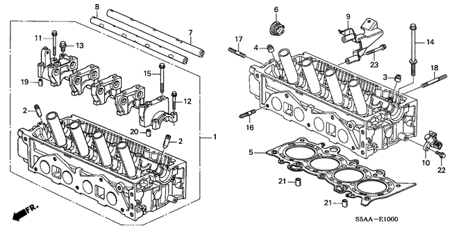Engine/Cylinder Head (SOHC) for 2004 Honda CIVIC SEDAN #1