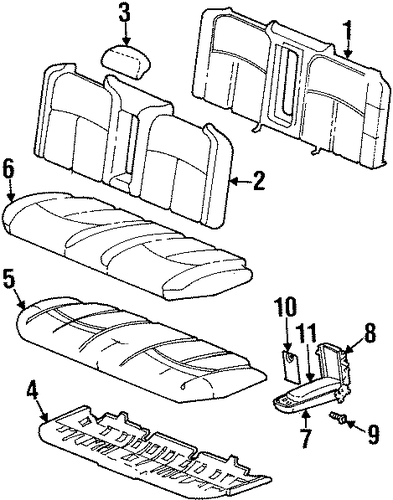 Aurora REAR SEAT COMPONENTS