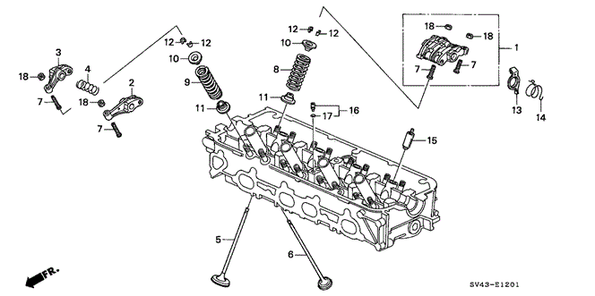 ENGINE/VALVE - ROCKER ARM (2) for 1997 Honda ACCORD SEDAN #1