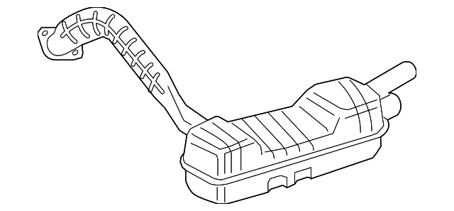 981-111-321-00 Деталь MUFFLER & PIPE, LEFT