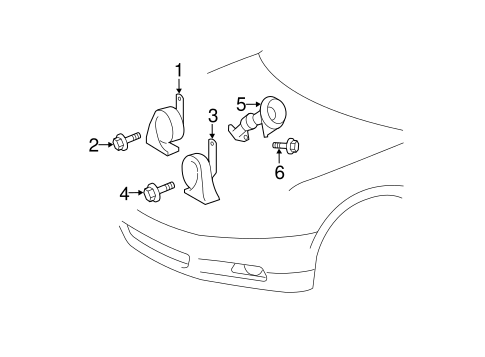 ELECTRICAL/HORN for 2011 Toyota Camry #1