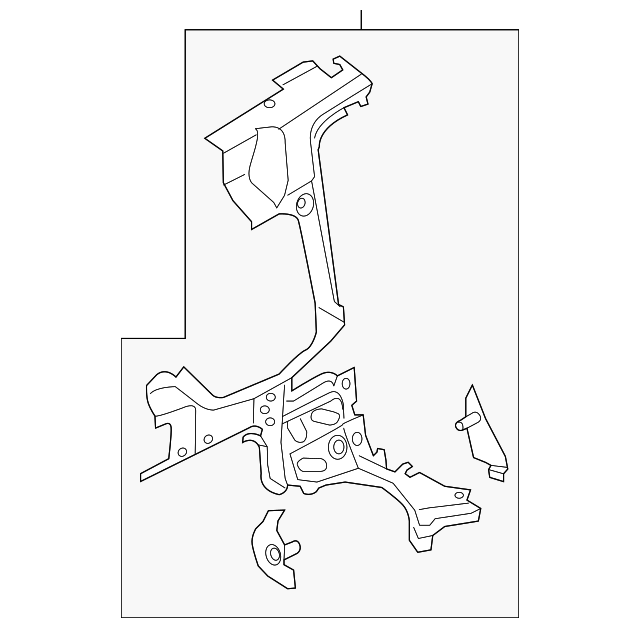 DT1Z61277A58B Деталь PANEL REINF, RIGHT