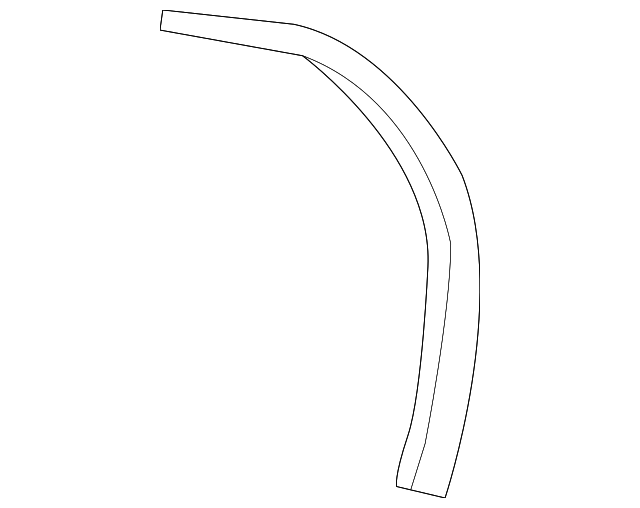 DT1Z-6125325-C Деталь OUTER WHEELHOUSE WEATHERSTRIP, RIGHT