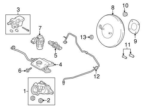 Transit Connect MASTER CYLINDER - COMPONENTS ON DASH PANEL