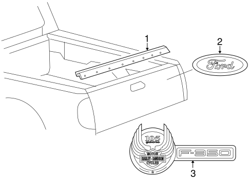 Body/Exterior Trim - Pick UP Box for 2008 Ford F-250 Super Duty #2