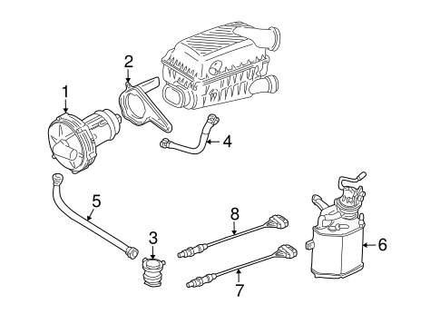 Emission Components for 2004 Volkswagen Beetle #1