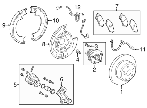 BRAKES/BRAKE COMPONENTS for 2016 Toyota Highlander #1