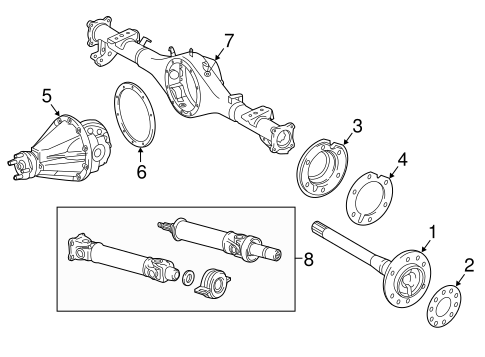 REAR SUSPENSION/AXLE & DIFFERENTIAL for 2016 Toyota Tacoma #1