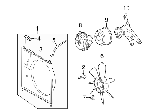 Cooling Fan for 2009 Toyota Tundra #0