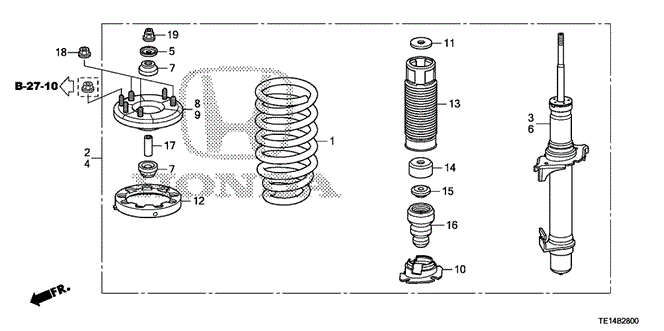 CHASSIS/FRONT SHOCK ABSORBER for 2012 Honda ACCORD COUPE #1