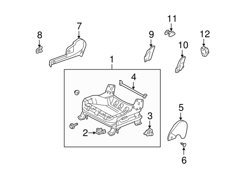 BODY/TRACKS & COMPONENTS for 2004 Scion xA #1