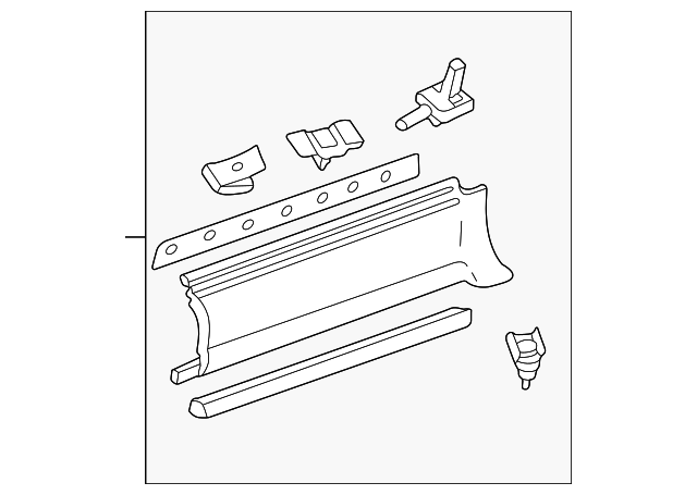 12453319 Деталь BODY SIDE MLDG, LEFT