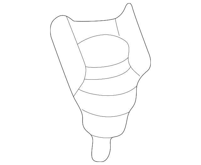 10284922 Деталь BODY SIDE MLDG CLIP, LEFT