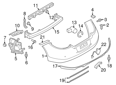 Panamera BUMPER & COMPONENTS - REAR