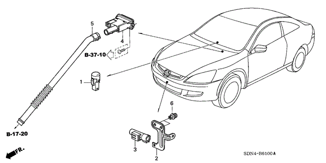 BODY / AIR CONDITIONING/A/C SENSOR for 2006 Honda ACCORD COUPE #1