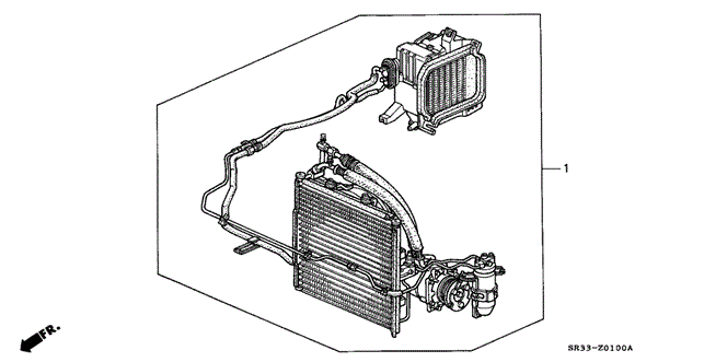 Body/Air Conditioning/Kit for 1992 Honda CIVIC HATCHBACK #1