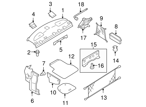 Body/Interior Trim - Rear Body for 2012 Nissan Altima #1