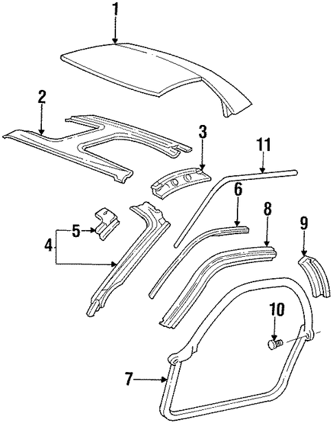 Firebird EXTERIOR TRIM - ROOF