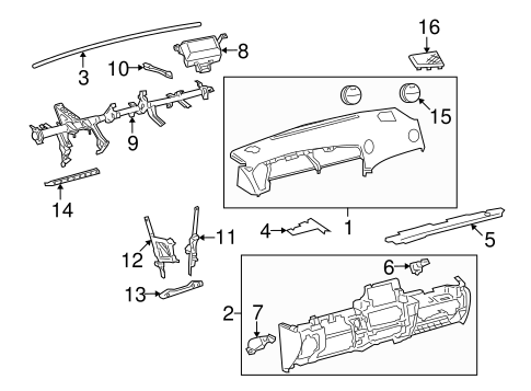 BODY/INSTRUMENT PANEL for 2010 Toyota Matrix #1