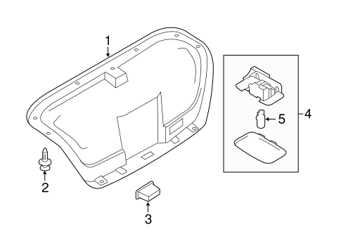 Interior Trim - Trunk for 2013 Infiniti M56 #0
