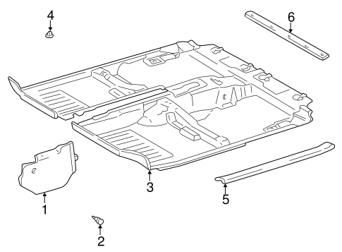 BODY/INTERIOR TRIM - REAR BODY for 1996 Toyota RAV4 #1