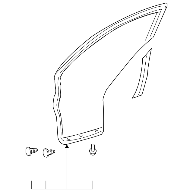 88969773 Деталь DOOR W'STRIP, LEFT