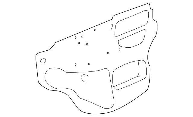 88974340 Деталь WATER SHIELD, LEFT
