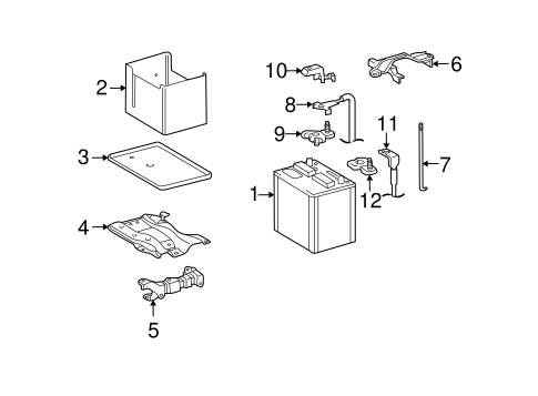 ELECTRICAL/BATTERY for 2013 Toyota Matrix #1