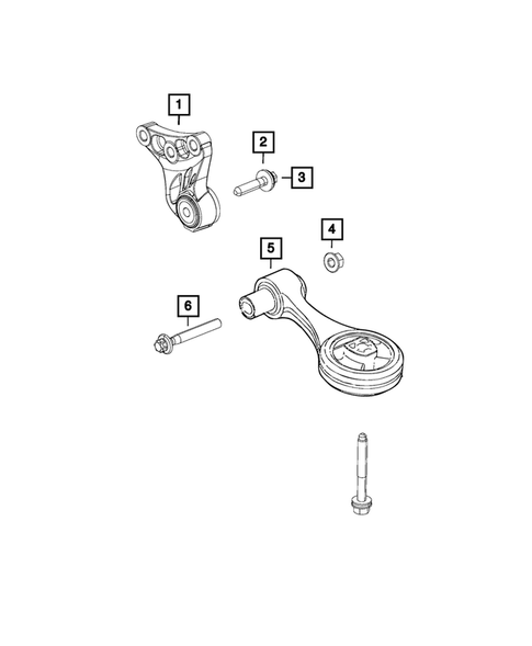 Engine Mounting for 2015 Jeep Renegade #2