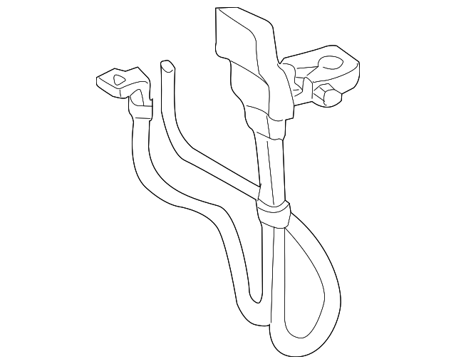 XW4Z14300AA Деталь POSITIVE CABLE