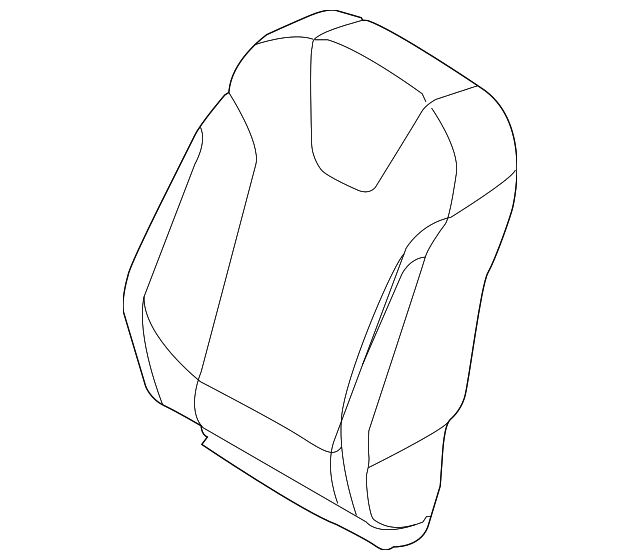 CM5Z-5864417-RA Деталь SEAT BACK COVER, LEFT