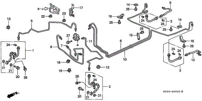 CHASSIS/BRAKE LINES for 2000 Honda CIVIC HATCHBACK #1
