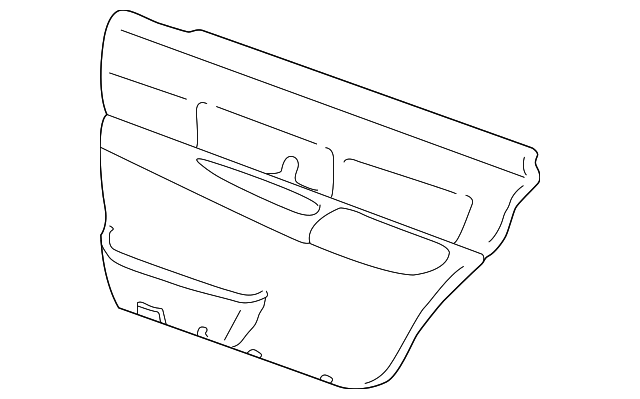 AW1Z-5427406-BA Деталь DOOR TRIM PANEL, RIGHT
