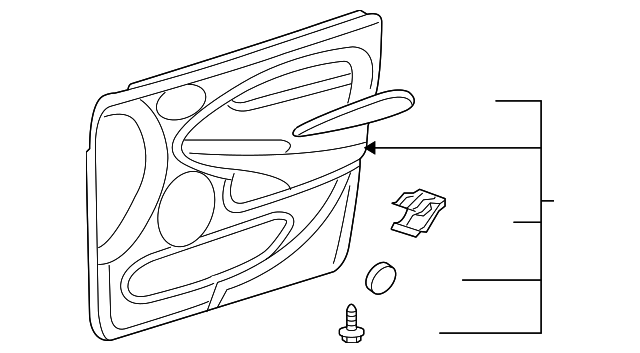 C2S13495 Деталь DOOR TRIM PANEL, RIGHT