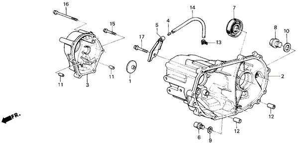TRANSMISSION - MANUAL/MT TRANSMISSION HOUSING for 1985 Honda CIVIC HATCHBACK #1
