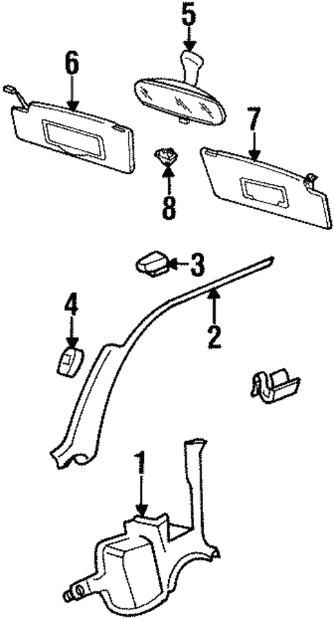 Interior Trim - Cowl for 1995 Volkswagen Golf #0