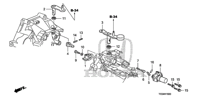 Transmission - Manual/MT Shift Lever (V6) for 2010 Honda ACCORD COUPE #1