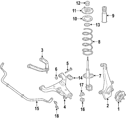 Front Suspension/Suspension Components for 2014 Nissan Armada #2