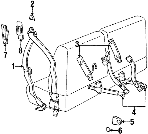 Mountaineer FRONT SEAT BELTS