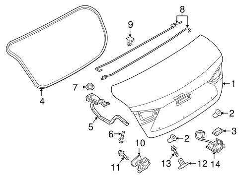 ELECTRICAL/TRUNK for 2016 Scion iA #1
