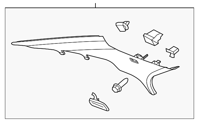 13294404 Деталь UPPER QTR TRIM, RIGHT