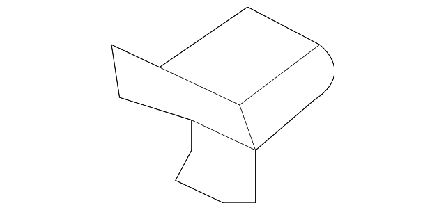 11588783 Деталь UPPER QTR TRIM RETAINER, LEFT